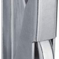 Gate bolt for 13mm, bright zinc-plated