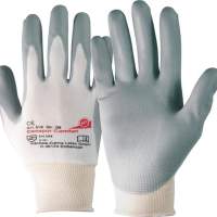 Handschuhe Camapur Comfort 619 Gr.8 weiß/grau Polyamid mitPUR EN 388 10 Paar