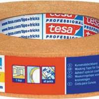 Masking tape length 50m width 25mm chamois strongly creped tesa, 12 pieces