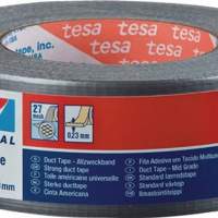 Adhesive tape 4662 length 50m width 48mm silver PE-coated tesa, 1 piece