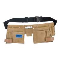 Tool belt with double pockets, 11 compartments, 300x200mm